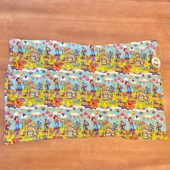 Boo Boo Bamboo Cartoon Character Pillowcase, 20x30, Babyshark, Blippi, NWT - Picture 2 of 2